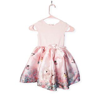 H&M Girl Pink Dress with a flared skirt Size 2-4Y